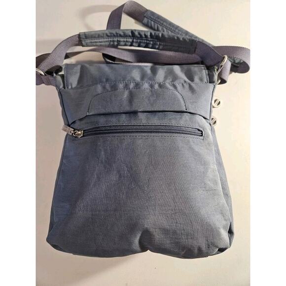 Baggallini Dublin Blue Nylon Crossbody Shoulder Bag EUC 10x12x3 - Picture 4 of 12
